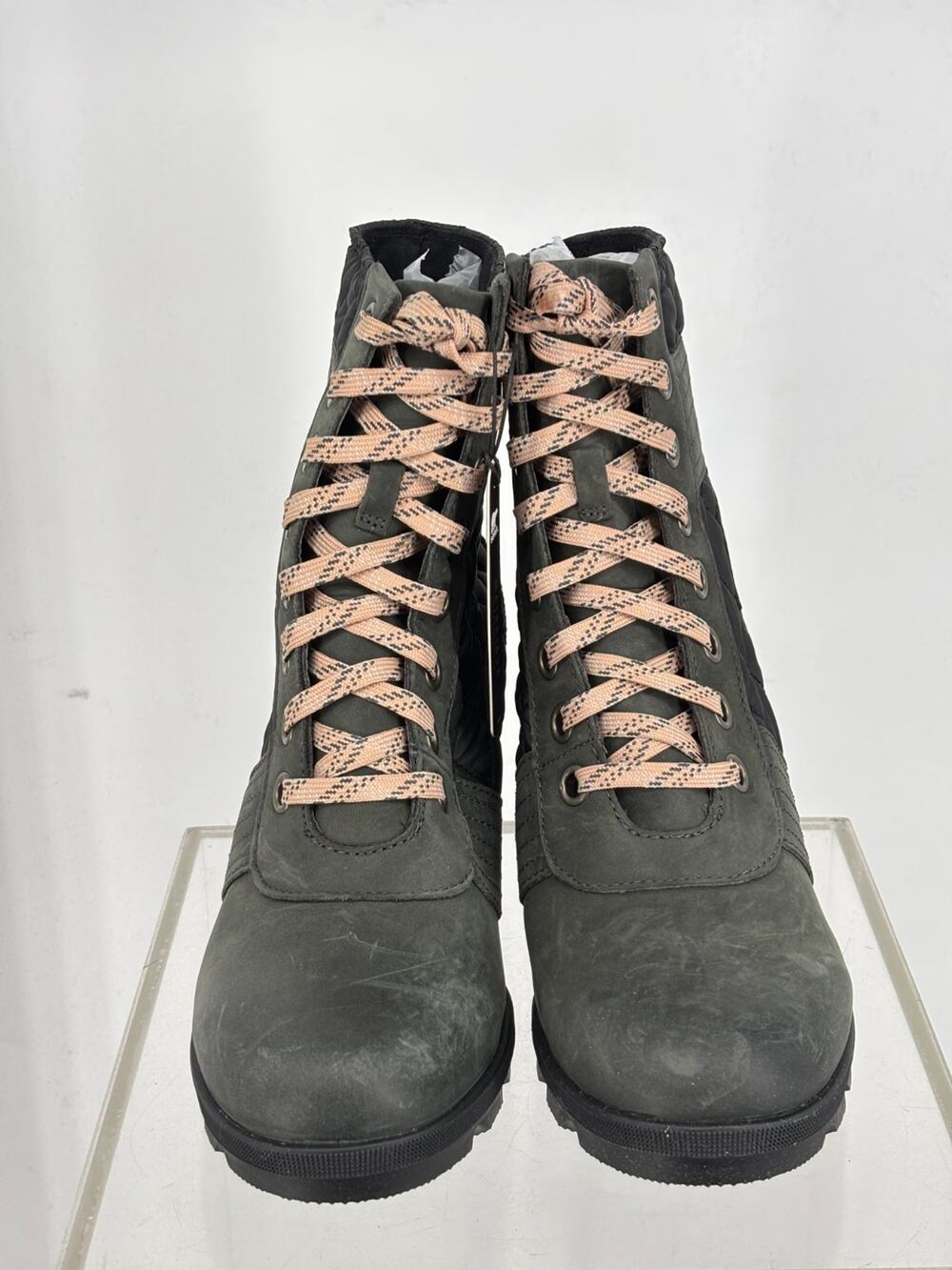 Sorel Slate Lexie Leather Boots Womens 10.5 Multi Leather Quilted Insulated NWOT